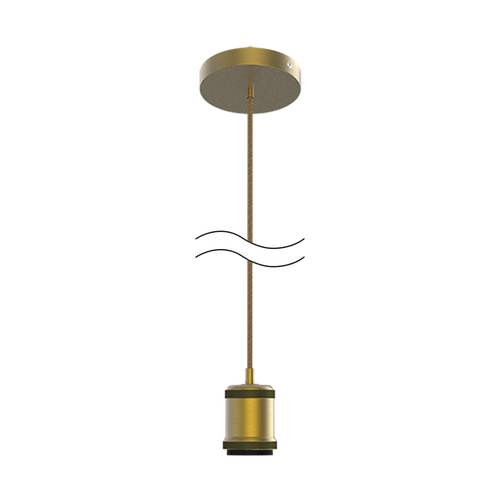 Светильник GAUSS подвесной Decor PL022 бронзовый E27, 1 м, 1/40, детальное фото