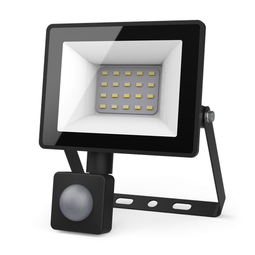 Прожектор GAUSS Elementary-S 20W 1900lm 6500К 175-265V IP65 черный с датчико, фото