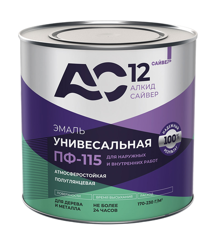 Эмаль алкидная АС-12 ПФ-115 АС-12 белая 5кг, детальное фото