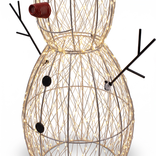 Светильник Platinum Choice, Снеговик, 29х29х70см, белый с черным LED, изображение