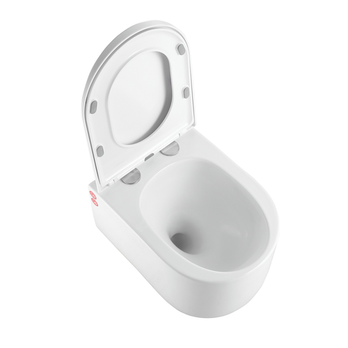 Унитаз подвесной TOKITO Торнадо безободковый с микролифтом EASY CLEAN, детальное фото