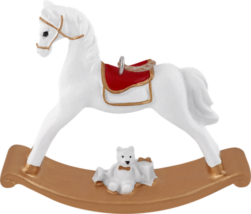Сувенир новогодний Homeclub классика, сияние, Лошадка, 10см, фото