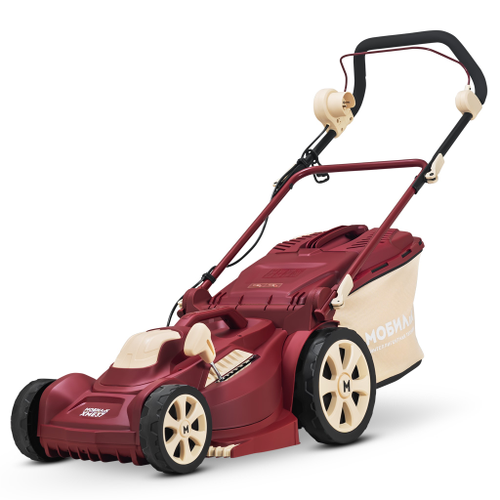 Газонокосилка электрическая МОБИЛ К TUSCANY XME37 WINE RED, 37 см, 1700 Вт, изображение