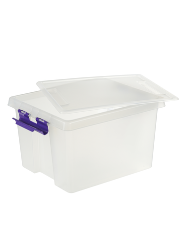 Контейнер ROX BOX с&nbsp;крышкой&nbsp;и&nbsp;клипсами&nbsp;"20"&nbsp;серия&nbsp;HOME,&nbsp;прозрачный, вид