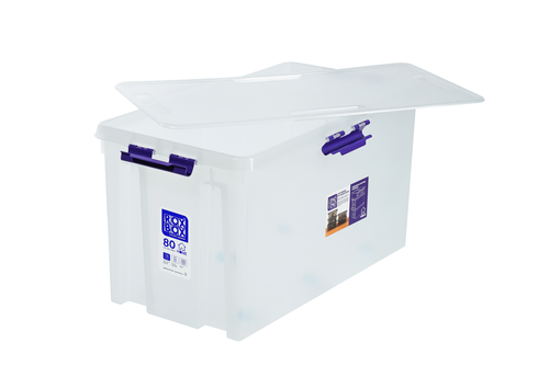 Контейнер ROX BOX с&nbsp;крышкой&nbsp;и&nbsp;клипсами&nbsp;"80"&nbsp;серия&nbsp;HOME,&nbsp;голубой, фото