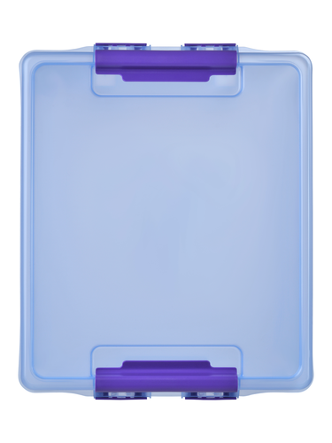 Контейнер ROX BOX с&nbsp;крышкой&nbsp;и&nbsp;клипсами&nbsp;"20"&nbsp;серия&nbsp;HOME,&nbsp;голубой, вид