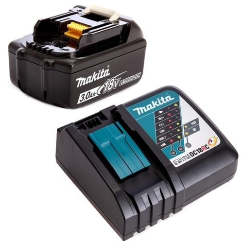 Набор MAKITA RF (LXT, АКБ BL1830Bx1шт.,ЗУ DC18RC), картон, крупный план