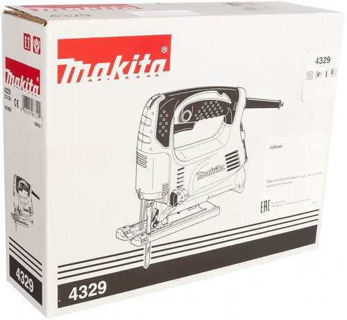 Лобзик MAKITA 450Вт, 500 - 3100 об/мин, дерево 65мм, ход 18мм, 4329, детальное фото