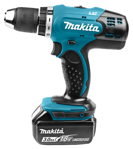 Дрель-шуруповерт MAKITA аккум. LXT 18В, 13мм, 42/27Нм (2x3.0Ач, з/у)&nbsp; DDF453RFE, детальное фото