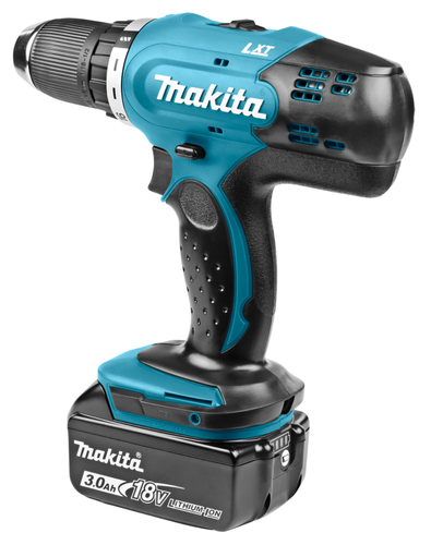 Дрель-шуруповерт MAKITA аккум. LXT 18В, 13мм, 42/27Нм (2x3.0Ач, з/у)&nbsp; DDF453RFE, фото