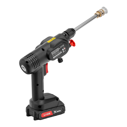 Моечная машина MTX 40 бар, 4 л/мин, Li-ion 21 В, 2 акк., фото