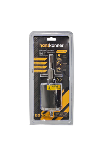 Коронка алмазная HANSKONNER по армир бетону H9018-SDS-D68 68x80, детальное фото