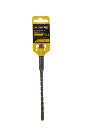 Бур HANSKONNER H9019-C06-160 06х160, изображение