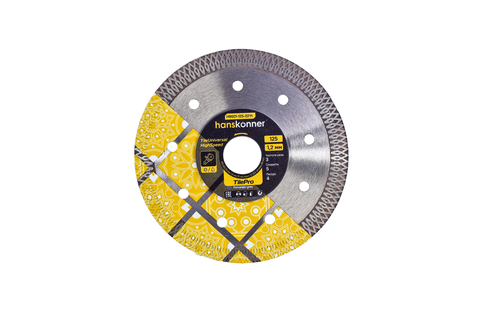 Алмазный диск HANSKONNER H9021-125-22Yt 125x22, крупный план