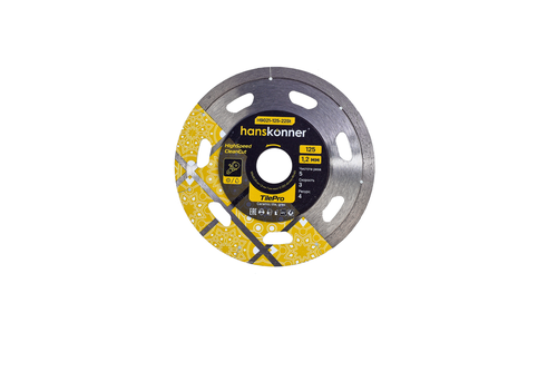 Алмазный диск HANSKONNER H9021-125-22St 125x22, фотография