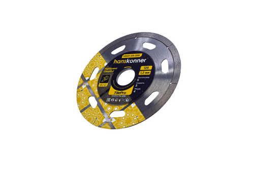 Алмазный диск HANSKONNER H9021-125-22St 125x22, крупный план
