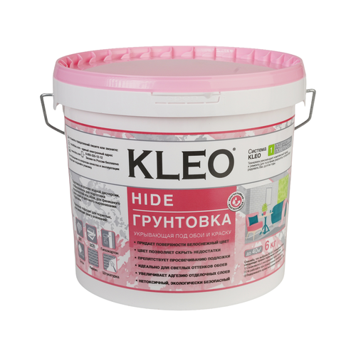 Грунтовка KLEO укрывающая под обои HIDE 40, 6кг, изображение