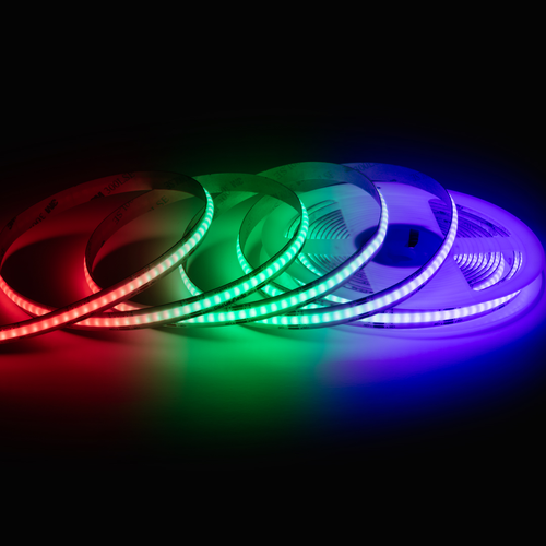 Светодиодная лента APEYRON 00-493 24В, 14Вт/м, COB RGB, 672д/м, IP20, 5м., фотография