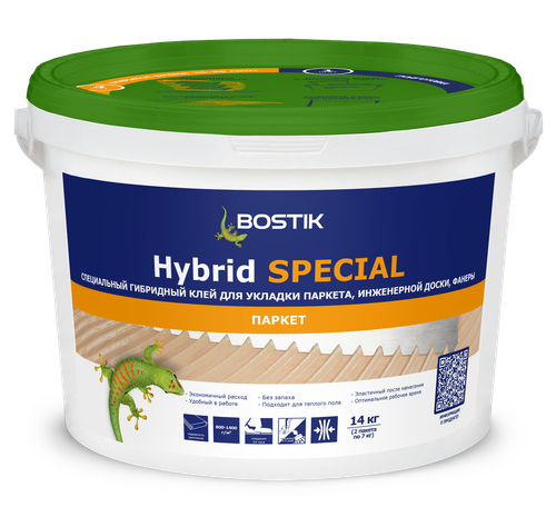 Клей BOSTIK д/паркета гибридный SPECIAL, 14к, картинка