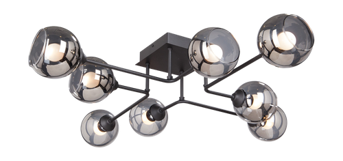 Люстра VITALUCE v4795-1/8pl, 8xe27 макс. 40вт черный, крупный план