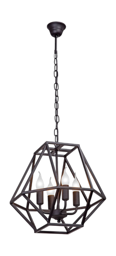 Люстра VITALUCE v4738-1/4, 4xe14 макс. 40вт черный, картинка