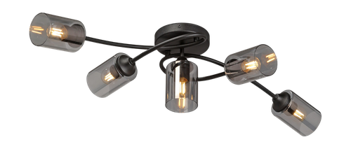Люстра VITALUCE v2048-1/5pl, 5хe27 макс. 40вт черный, вид