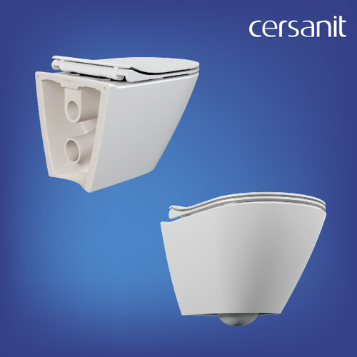 Комплект CERSANIT city smart dpl eo slim инсталляция aqua 40 smart m кнопка es, изображение