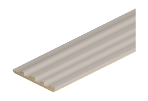 Панель STELLA стеновая реечная мдф pитм, делюкс, сандал, 2700x119x12, изображение