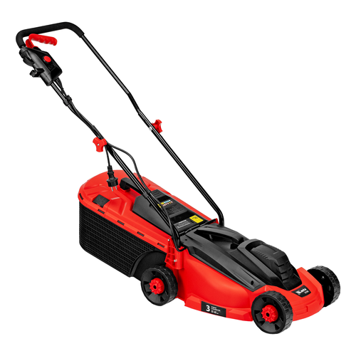 Газонокосилка электрическая MTX LM-1200S, шир. 32см, 1200Вт, 3уров., травосб. 30л, фото