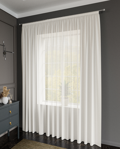 Штора тюлевая FARLEZA гипюр абстракт 300х280 беж., изображение