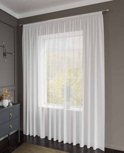 Штора тюлевая FARLEZA сетка аден 300х280 бел., изображение