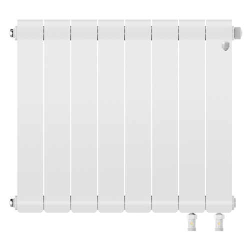Радиатор ROYAL THERMO биметаллический Infinity 500 Bianco Traffico VR80 - 8 секц., фотография