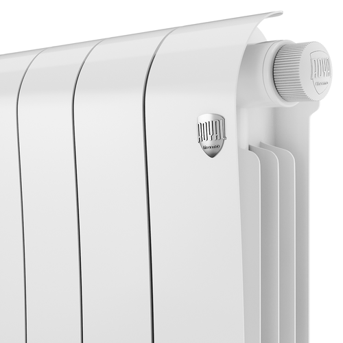 Радиатор ROYAL THERMO биметаллический Infinity 500 Bianco Traffico VR80 - 6 секц., крупный план