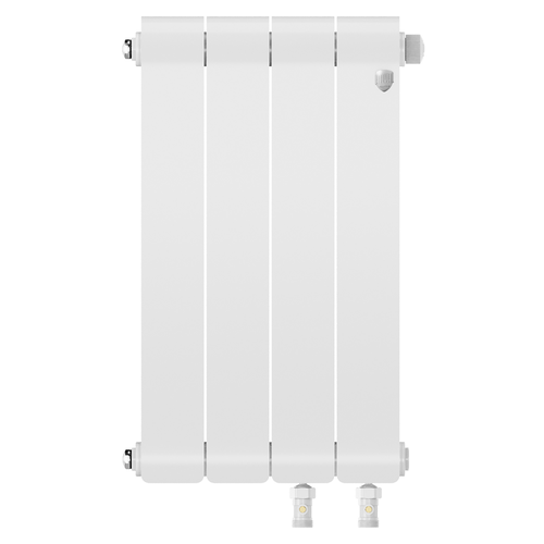 Радиатор ROYAL THERMO биметаллический Infinity 500 Bianco Traffico VR80 - 4 секц., вид