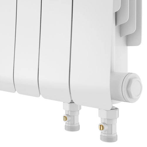 Радиатор ROYAL THERMO биметаллический Infinity 300 Bianco Traffico VR80 - 6 секц., изображение