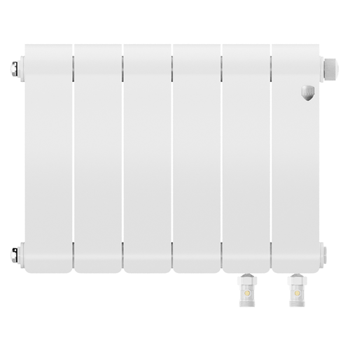 Радиатор ROYAL THERMO биметаллический Infinity 300 Bianco Traffico VR80 - 6 секц., фотография