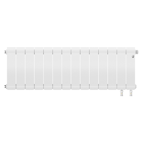 Радиатор ROYAL THERMO биметаллический Infinity 300 Bianco Traffico VR80 - 14 секц., вид