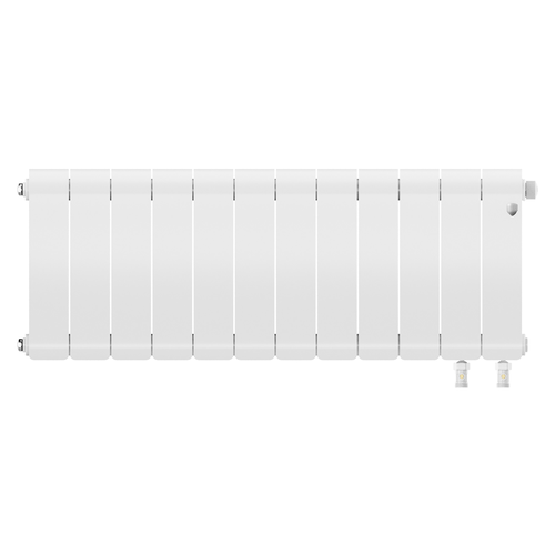 Радиатор ROYAL THERMO биметаллический Infinity 300 Bianco Traffico VR80 - 12 секц., детальное фото