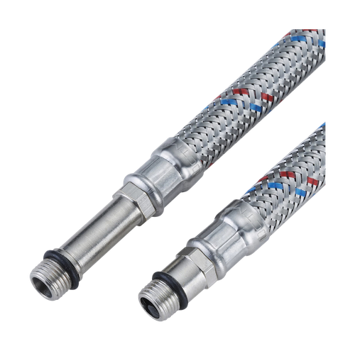 Подводка д/смесителя CTM сталь 1/2xM10x100см,пара, изображение