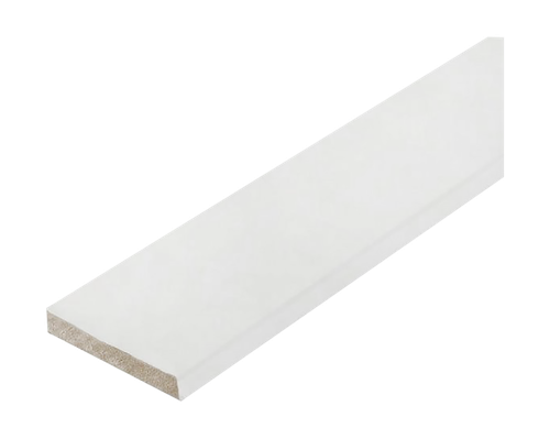 Наличник ДВЕРИ ГУД плоский скинекс белый 5,5x70x2150, вид