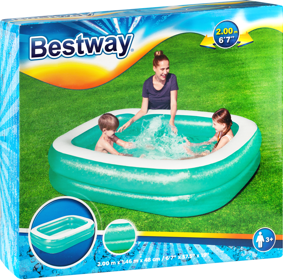 Бассейн надувной детский BESTWAY 450л 200х146х48см, Арт. 54005, превью