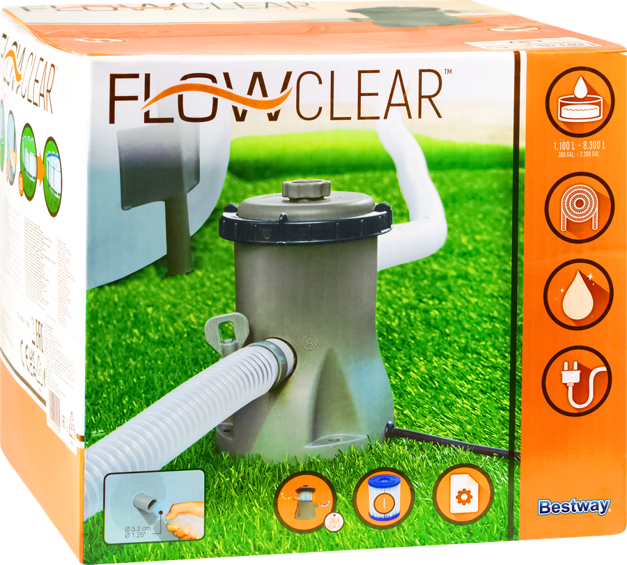 Фильтр-насос BESTWAY Flowclear 1249л/ч, Арт. 58381, превью