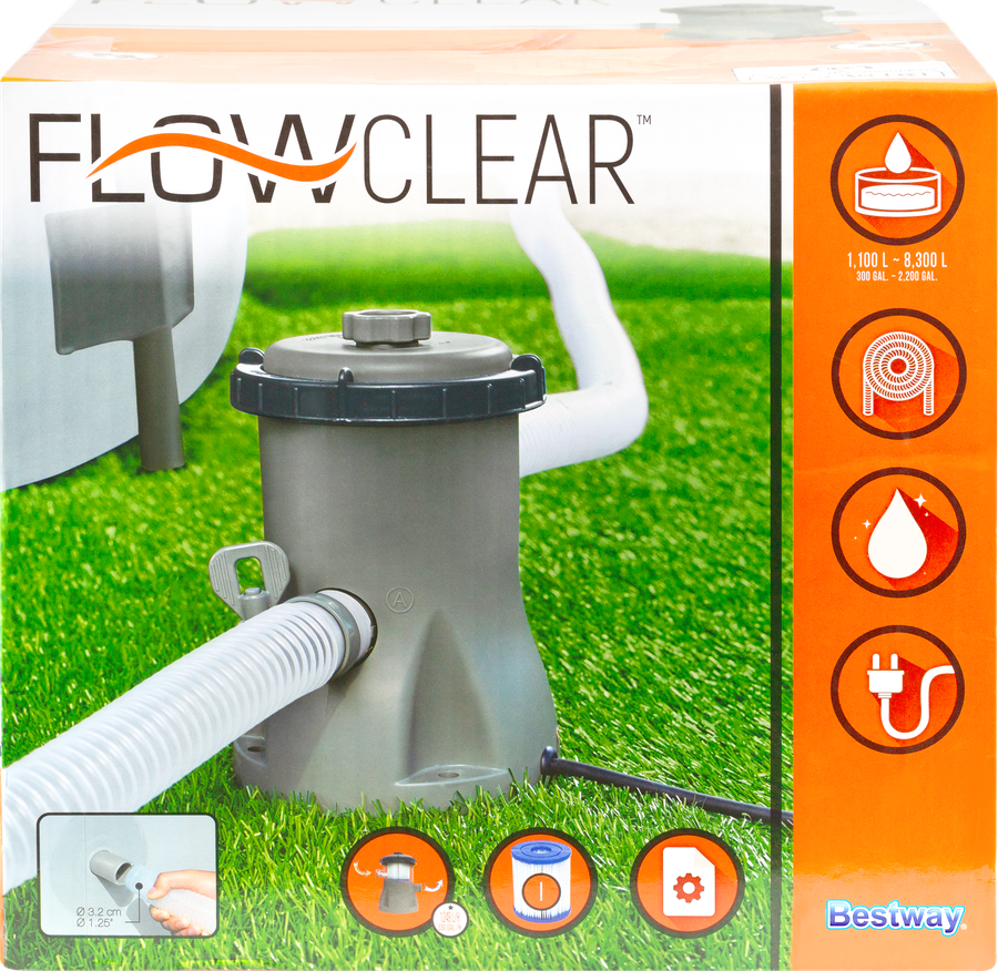 Фильтр-насос BESTWAY Flowclear 1249л/ч, Арт. 58381, превью