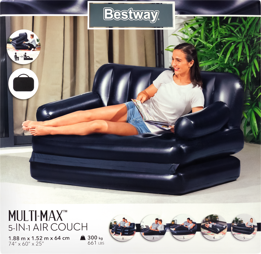 Диван-трансформер надувной BESTWAY Double 188х152х64см, Арт. 75054, превью