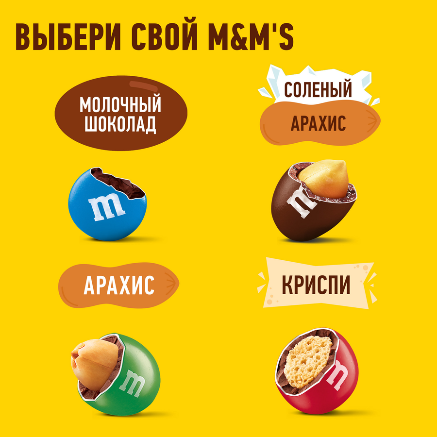 Драже M&M'S С арахисом, 45г, предпросмотр
