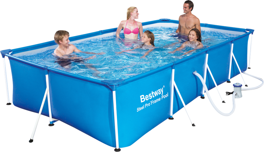 Бассейн каркасный BESTWAY Steel Pro 5700л 400х211х81см, с фильтром-
насосом, Арт. 56424, превью