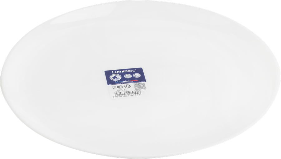 Тарелка обеденная LUMINARC Diwali White 25см, стекло, в ассортименте, превью