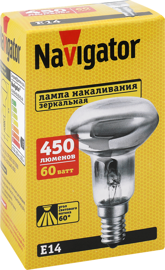 Лампа накаливания NAVIGATOR 94 320 NI-R50-60-230-E14-FR, предпросмотр