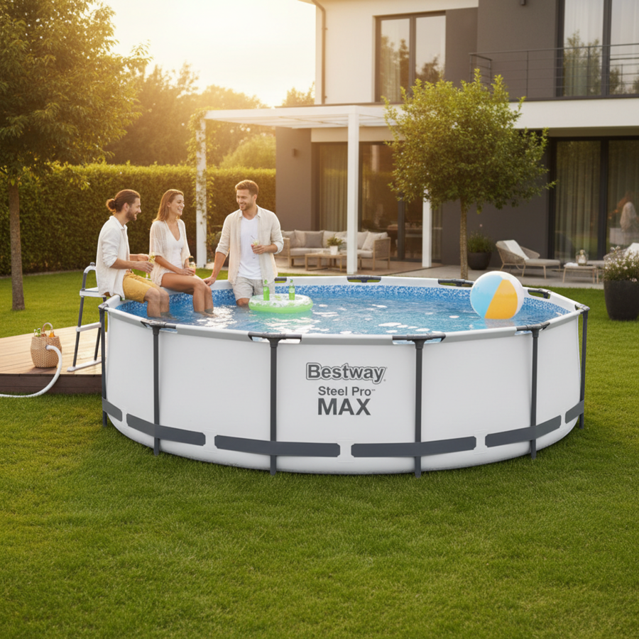 Бассейн каркасный Bestway Steel Pro Max 9150л 366х100см с фильтром- насосом и лестницей, превью