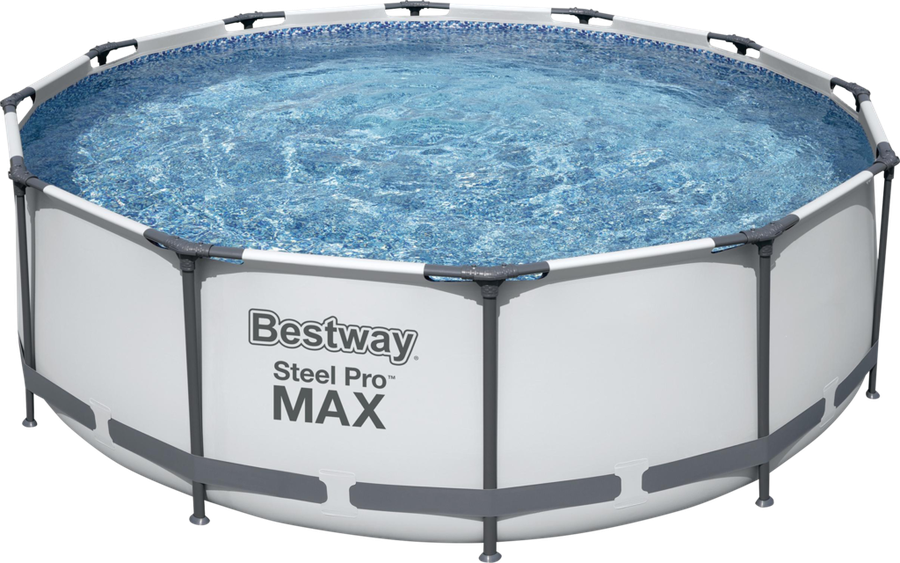 Бассейн каркасный BESTWAY Steel Pro Max 9150л 366х100см, с фильтром- насосом и лестницей, Арт. 561PS, превью